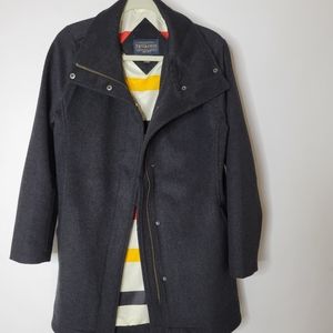Pendleton Jackets \u0026 Coats | Pendleton Cascade Wool Blend Campbell Coat Size M | Color: Gray/Red | Size: M | Dapperchef's Closet